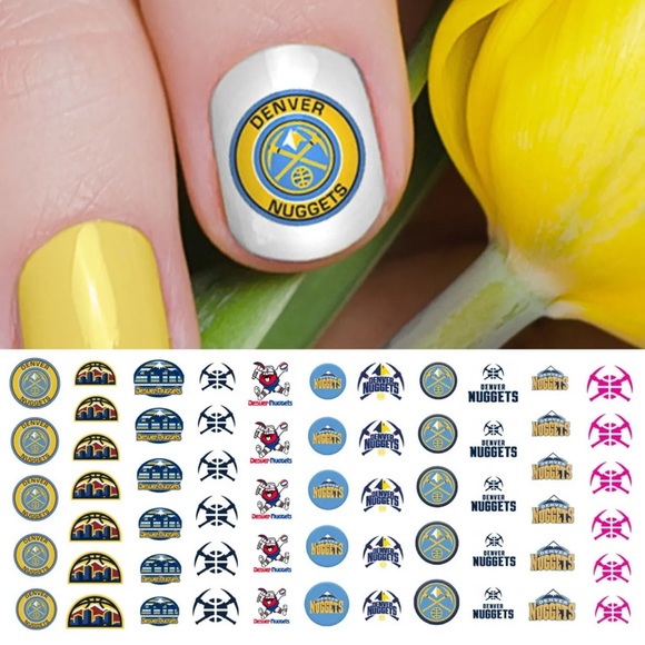 Denver Nuggets Nail Decals - Picture 1 of 4